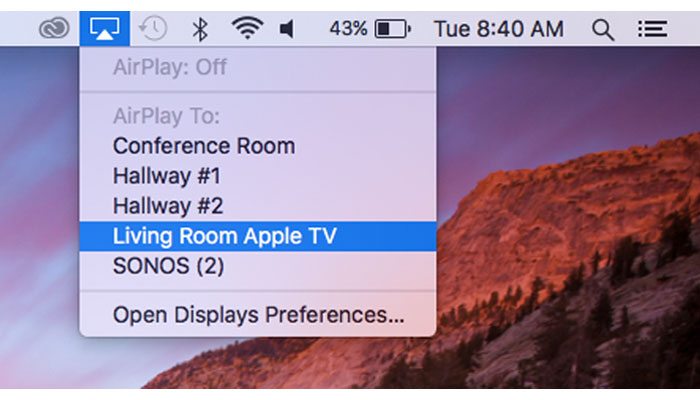 Option to Mirror on Mac