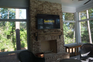Outdoor SunBrite TV Installation in Palmetto Bluff