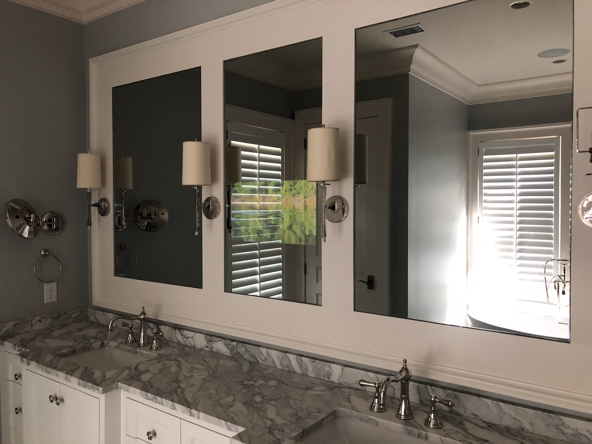 Custom Bathroom Vanity Mirror Tv Advanced Integrated Controls