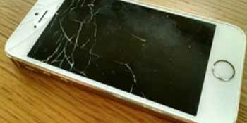Broken iPhone Glass