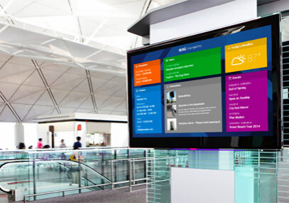 Commercial Display in Airport