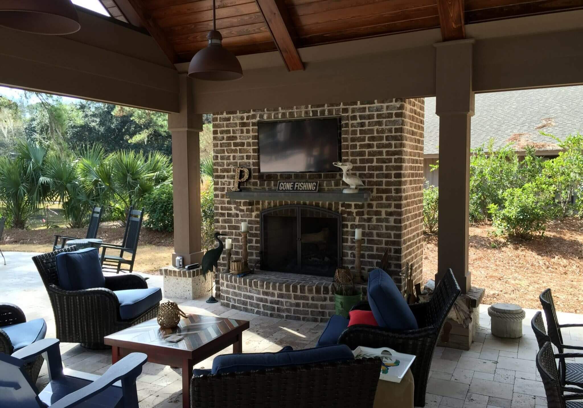 Hilton Head Outdoor TV and music system