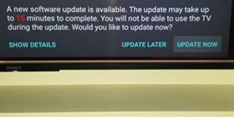 Sony System Software Update