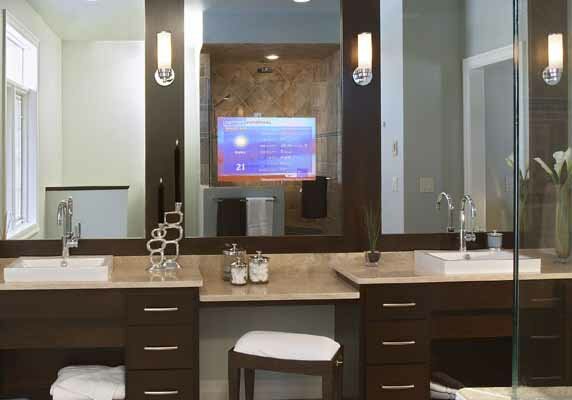 Seura Mirror TV hidden in bathroom mirror